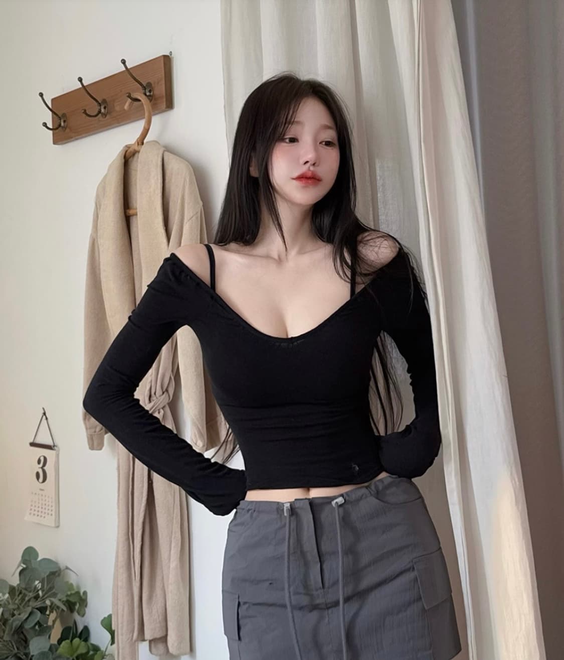 카인다미 발레 셔링 티셔츠 상품이미지5