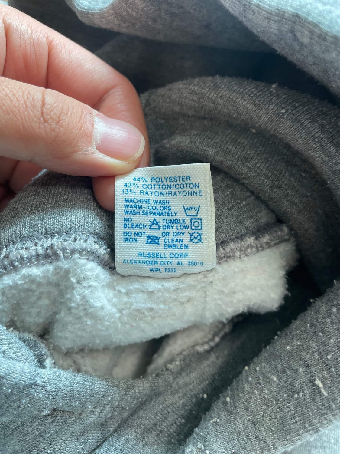 80s 러셀 애슬레틱 후디 그레이 미제🇺🇸 상품이미지5