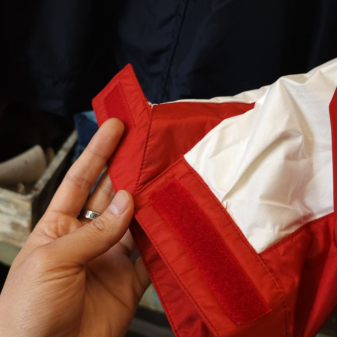 90s 폴로 스포츠 요트자켓 폴로 바람막이 윈드 브레이커 L 상품이미지6