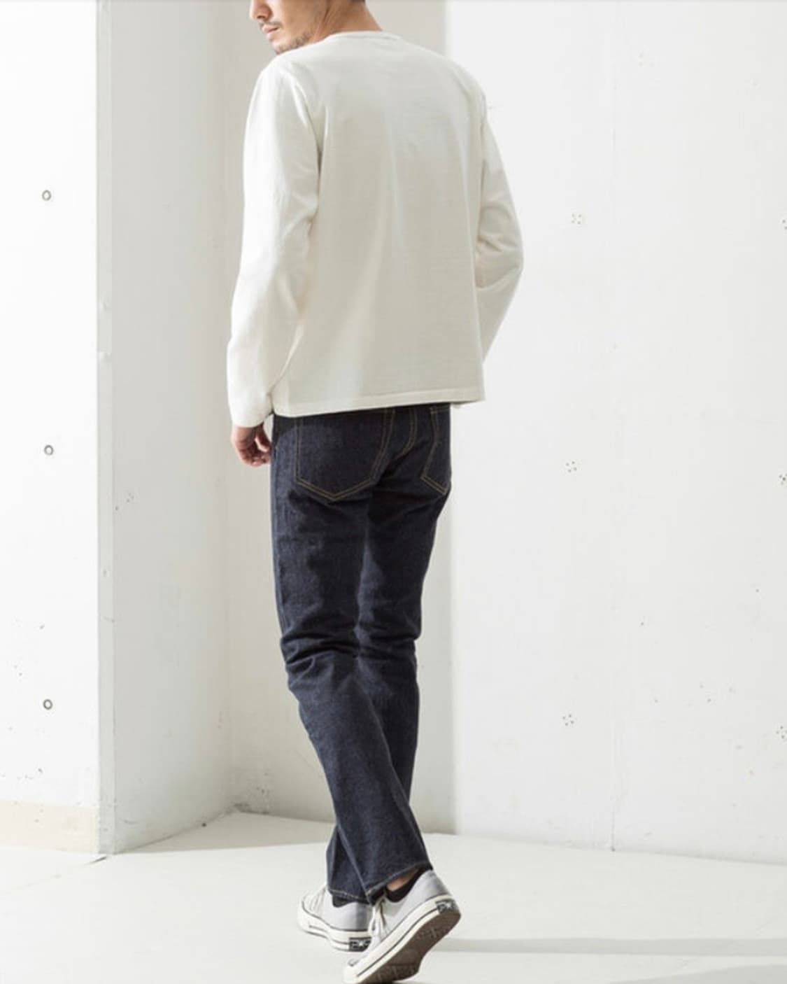 드님 슬림 스트레이트 핏 셀비지 체인스티치 생지 데님 31 상품이미지7