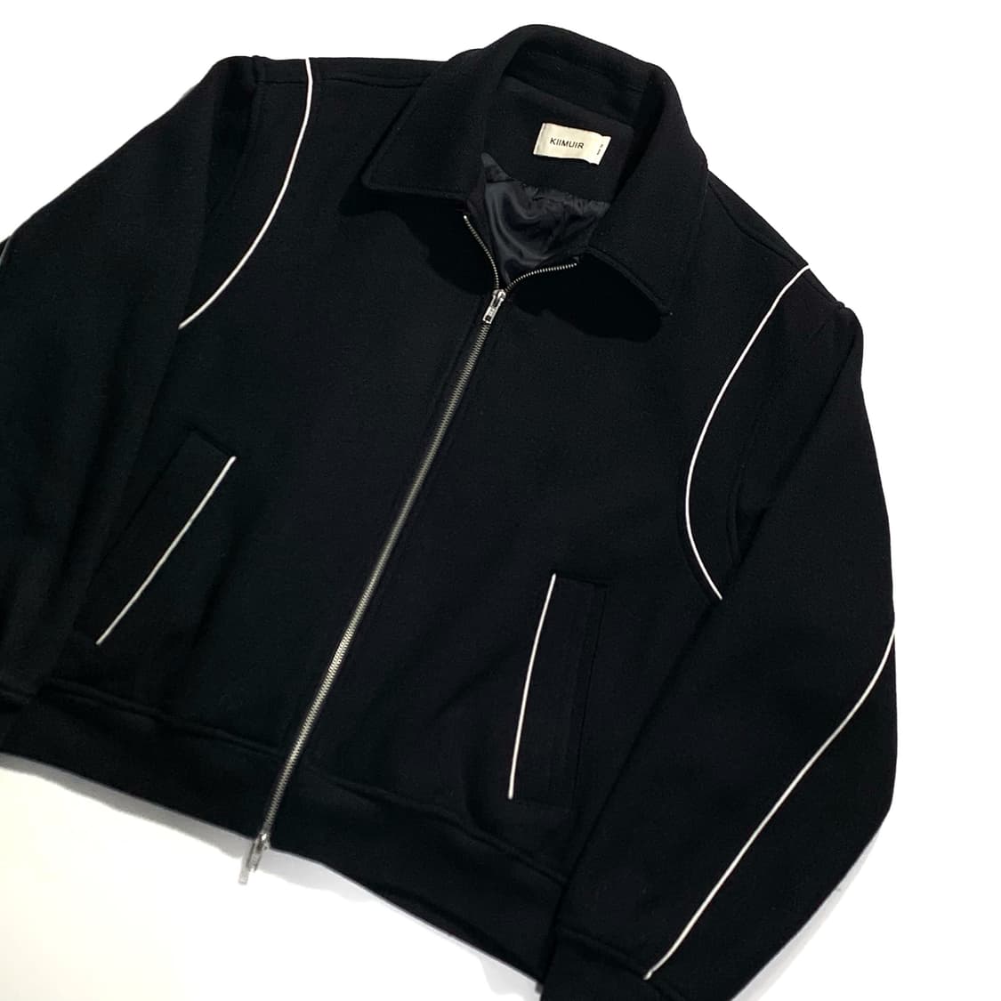 키뮤어 울 바시티 블루종 자켓 상품이미지2