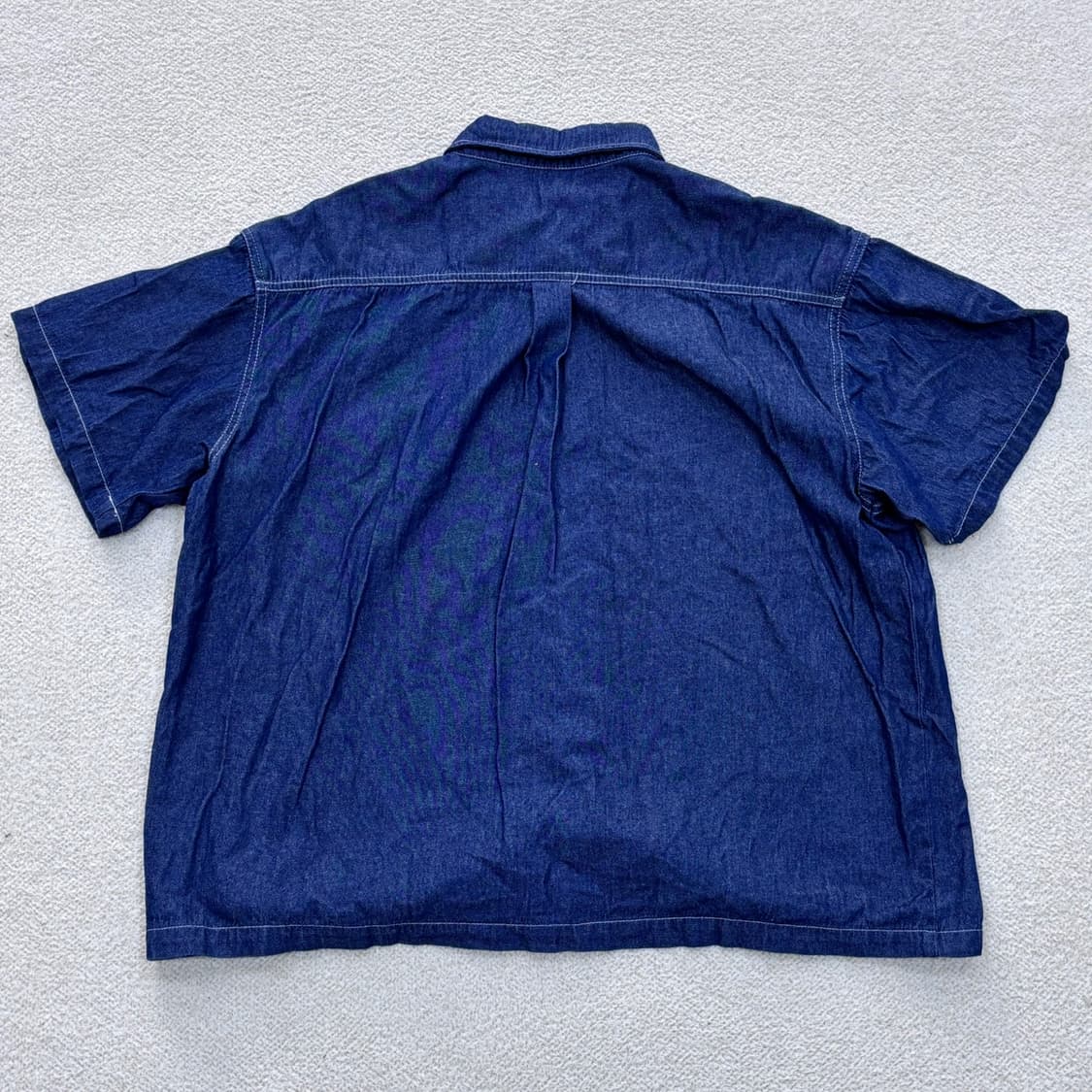 F 루프팩토리 데님 반팔 셔츠 0319E 상품이미지2