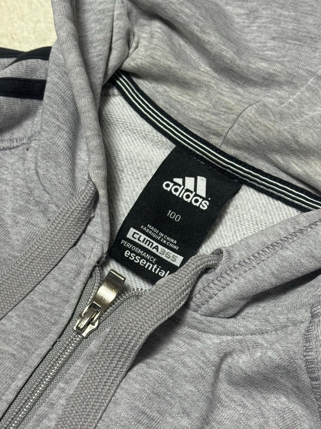 아디다스 에센셜 그레이 후드집업  상품이미지4