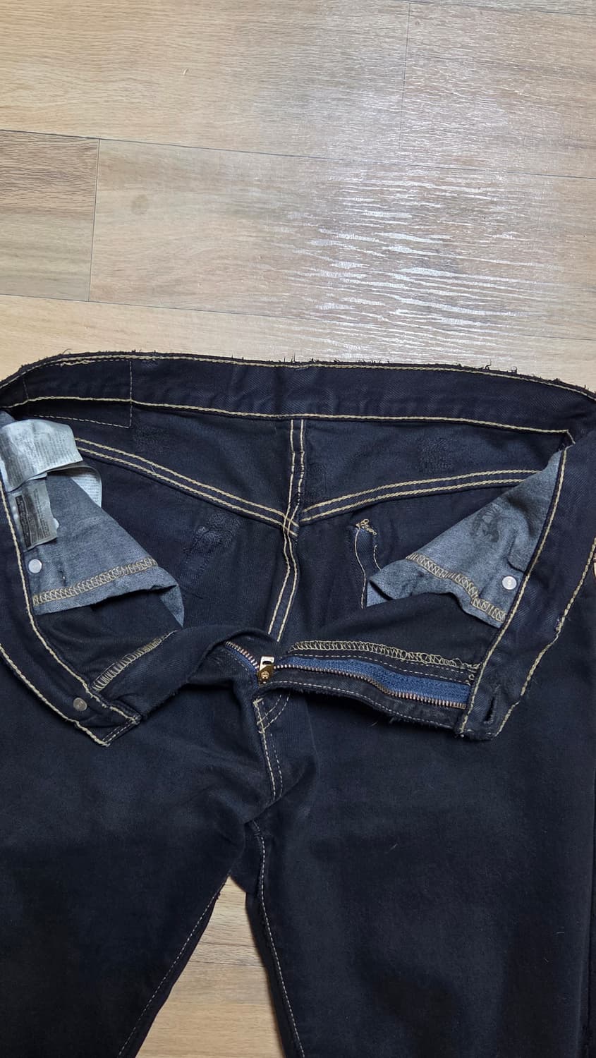 Vintage 빈티지 LEVIS 리바이스 517 블랙 부츠컷 33 상품이미지5