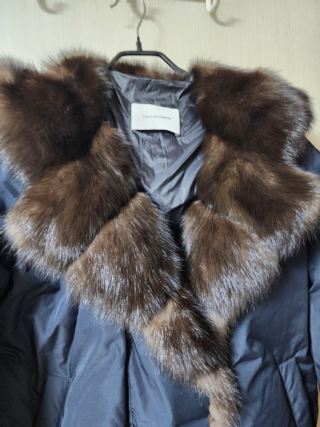 (23년) 이브살로몬 세이블 밍크 퍼 트리밍 패딩 코트 55 상품이미지6