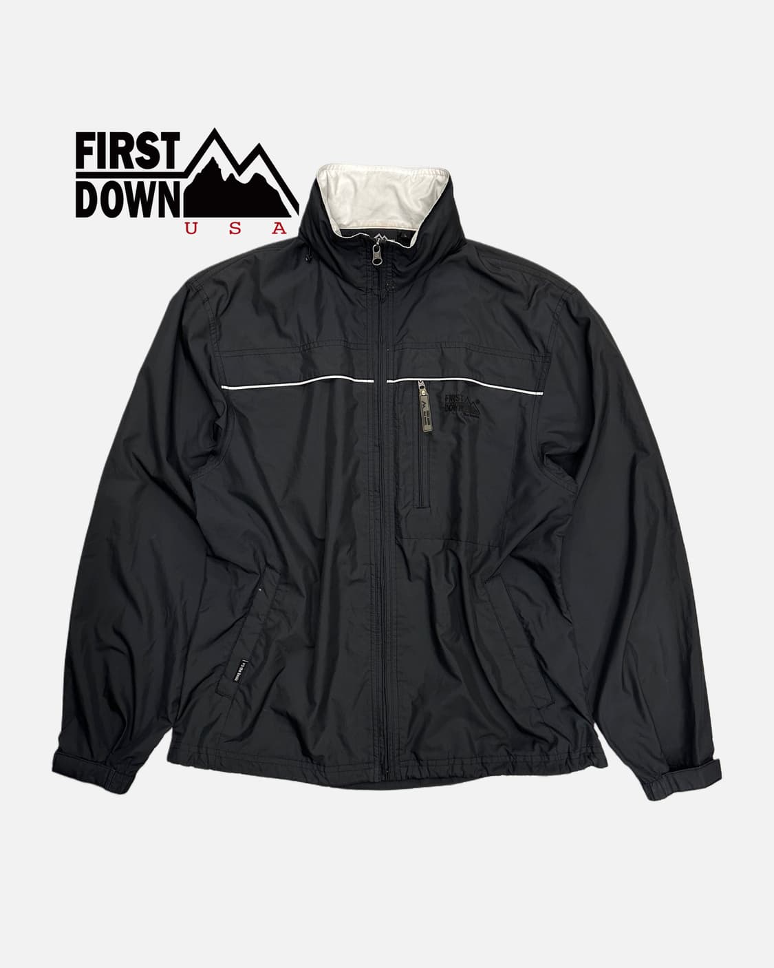logo embroidery zip-up jacket 상품이미지1