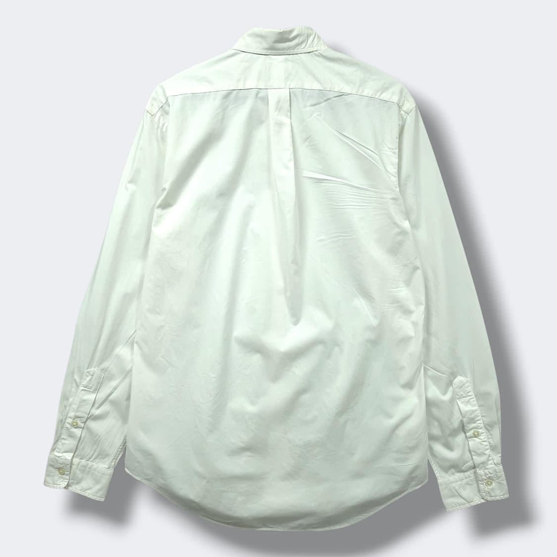 [M] 폴로 화이트 커스텀핏 스트레치 코튼 긴팔셔츠 상품이미지2