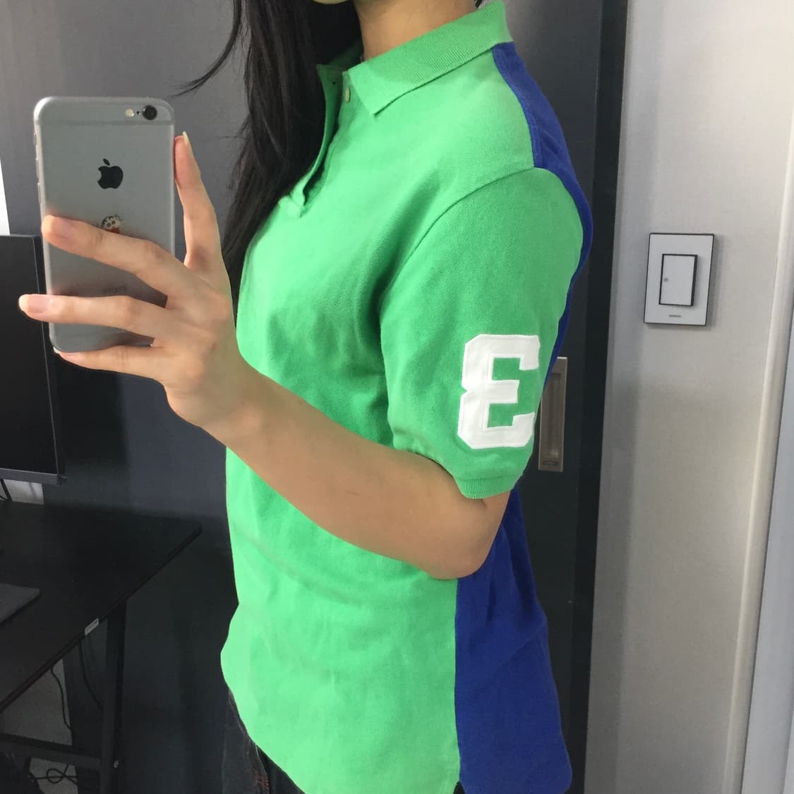 Polo ralph lauren 투톤 빅포 카라 반팔티 상품이미지3