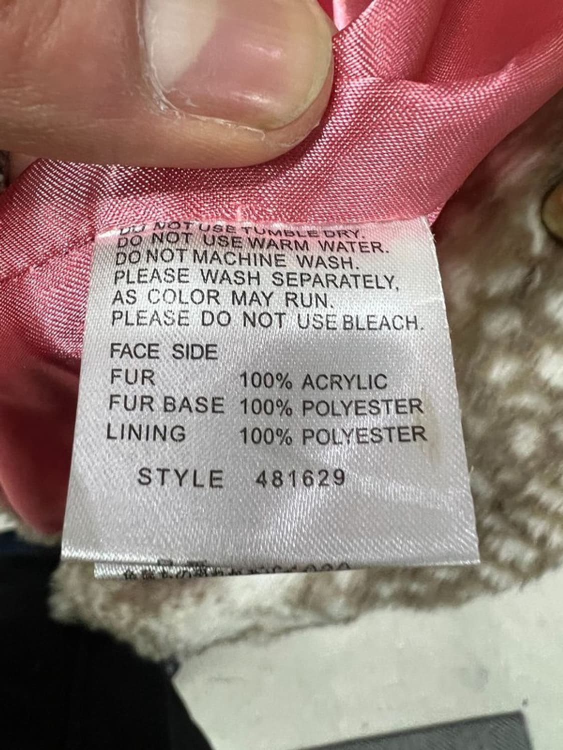 갸루 펑크 퍼 코트 v1179 상품이미지7