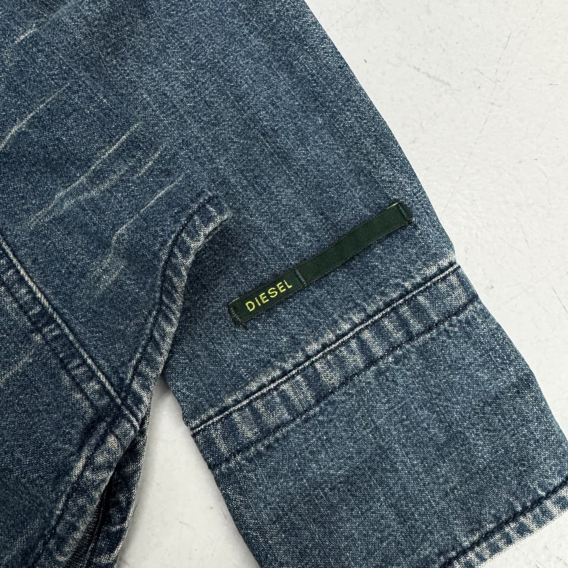 디젤 딱붙 데님 셔츠형 집업 상품이미지4