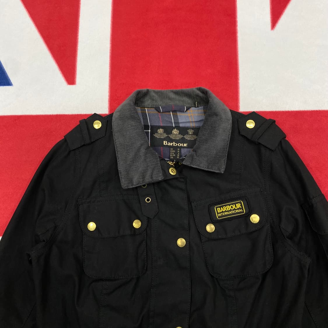 바버 인터내셔널자켓 여성36 실측 55 상품이미지3