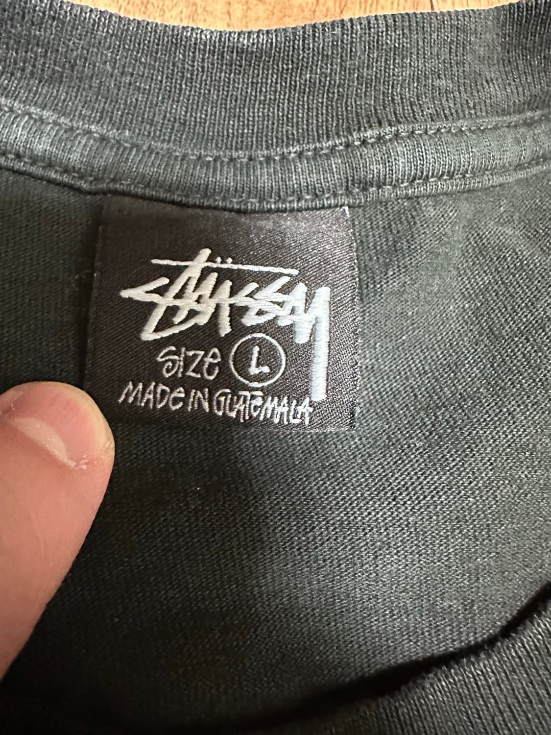 L 스투시 티셔츠 2종 블랙 일괄 상품이미지3