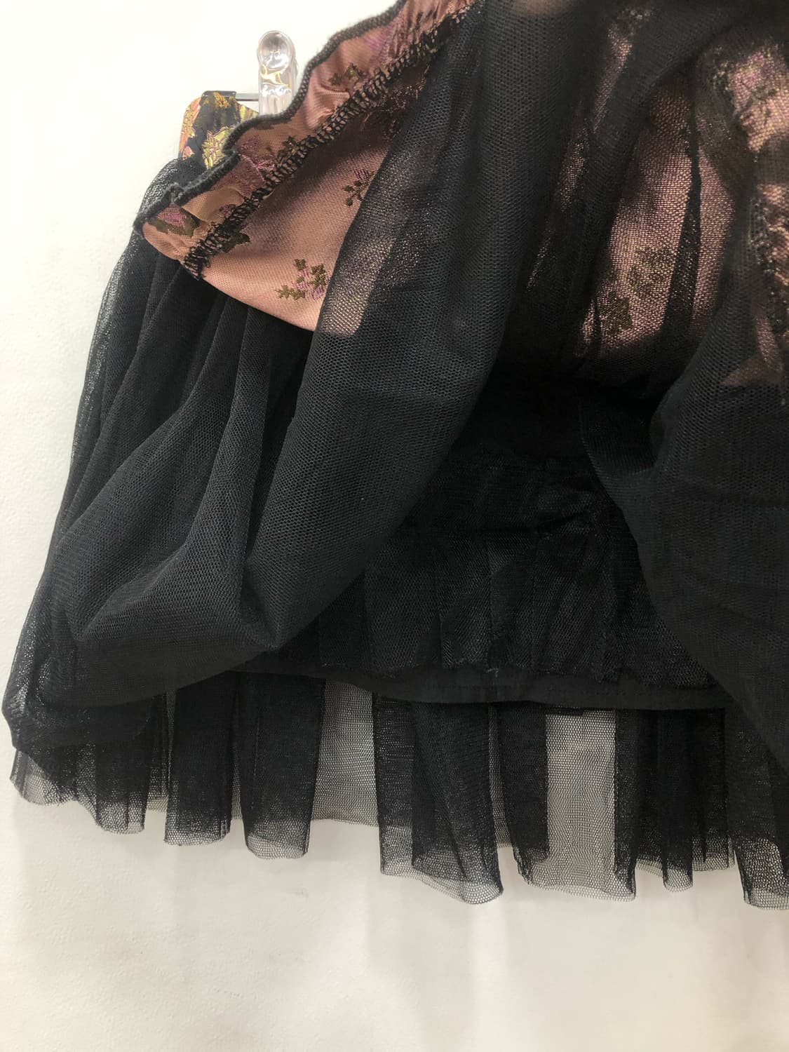 oriental embroidery ribbon mini skirt 상품이미지5