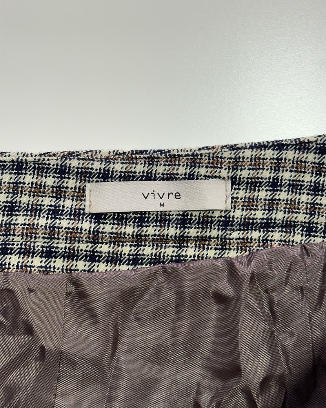 vivre 체크 스커트 상품이미지3