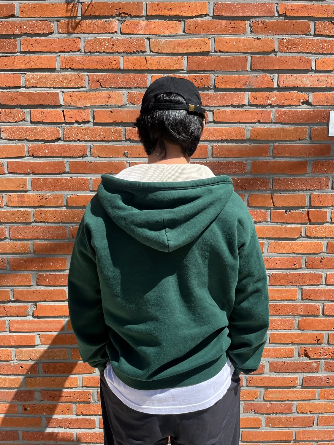 90s 폴로 랄프 로렌 포니 로고 써멀 후드집업 (made in USA) 상품이미지4