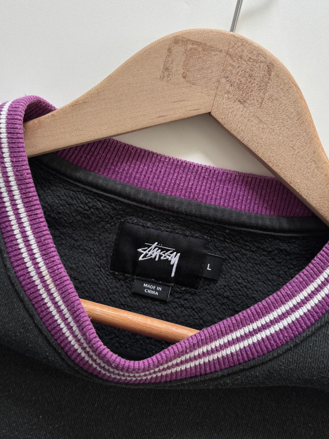 Stussy 스투시 퍼플 로고 맨투맨 상품이미지5