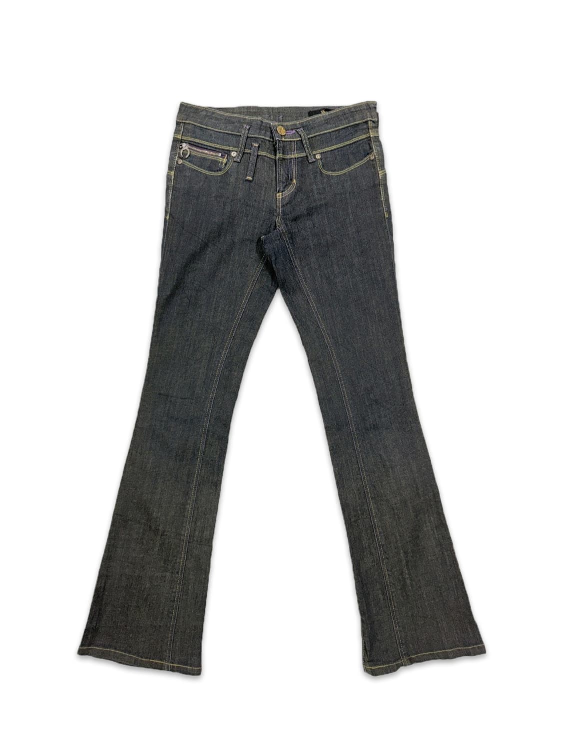 빈티지 EDWIN 그레이 로우라이즈 데님 부츠컷 팬츠 상품이미지1