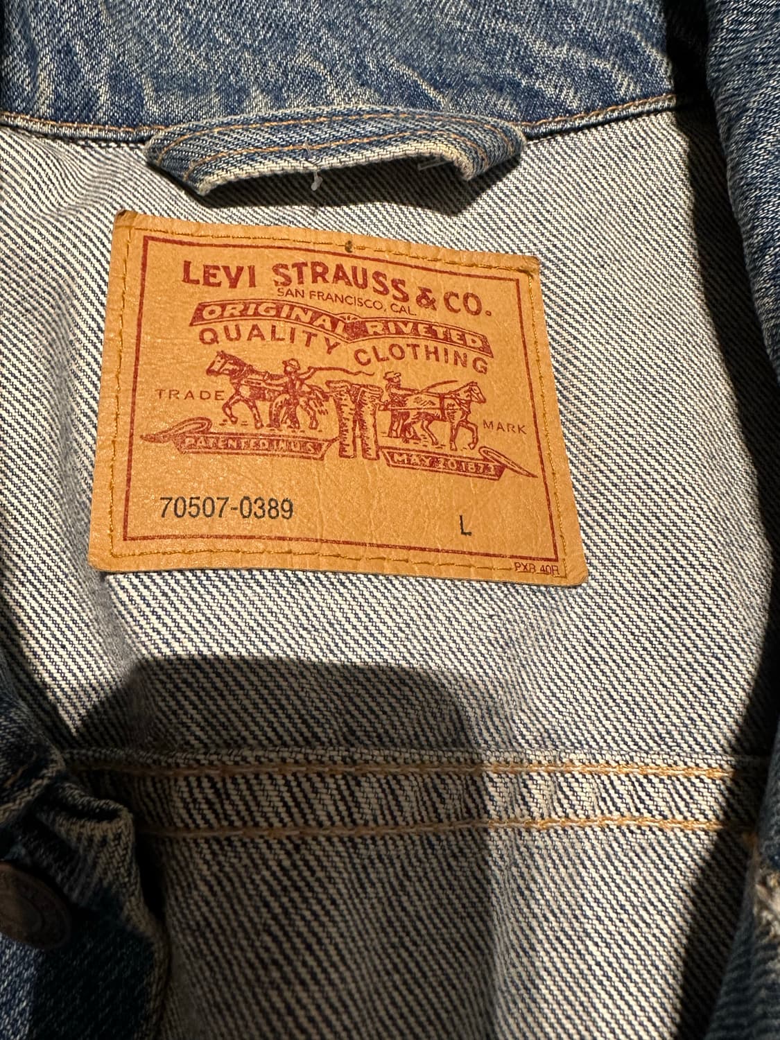 리바이스 성조기 데님 트러커 자켓 L 상품이미지3