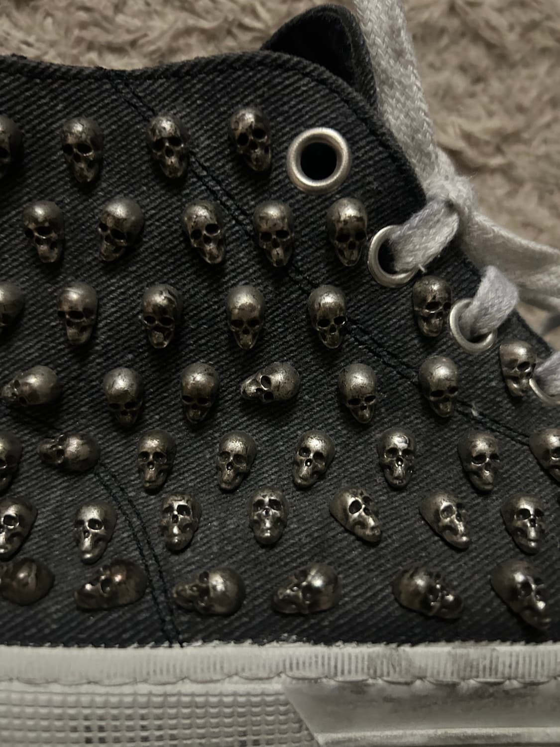 (Rare) Gienchi skull stud high top 상품이미지3