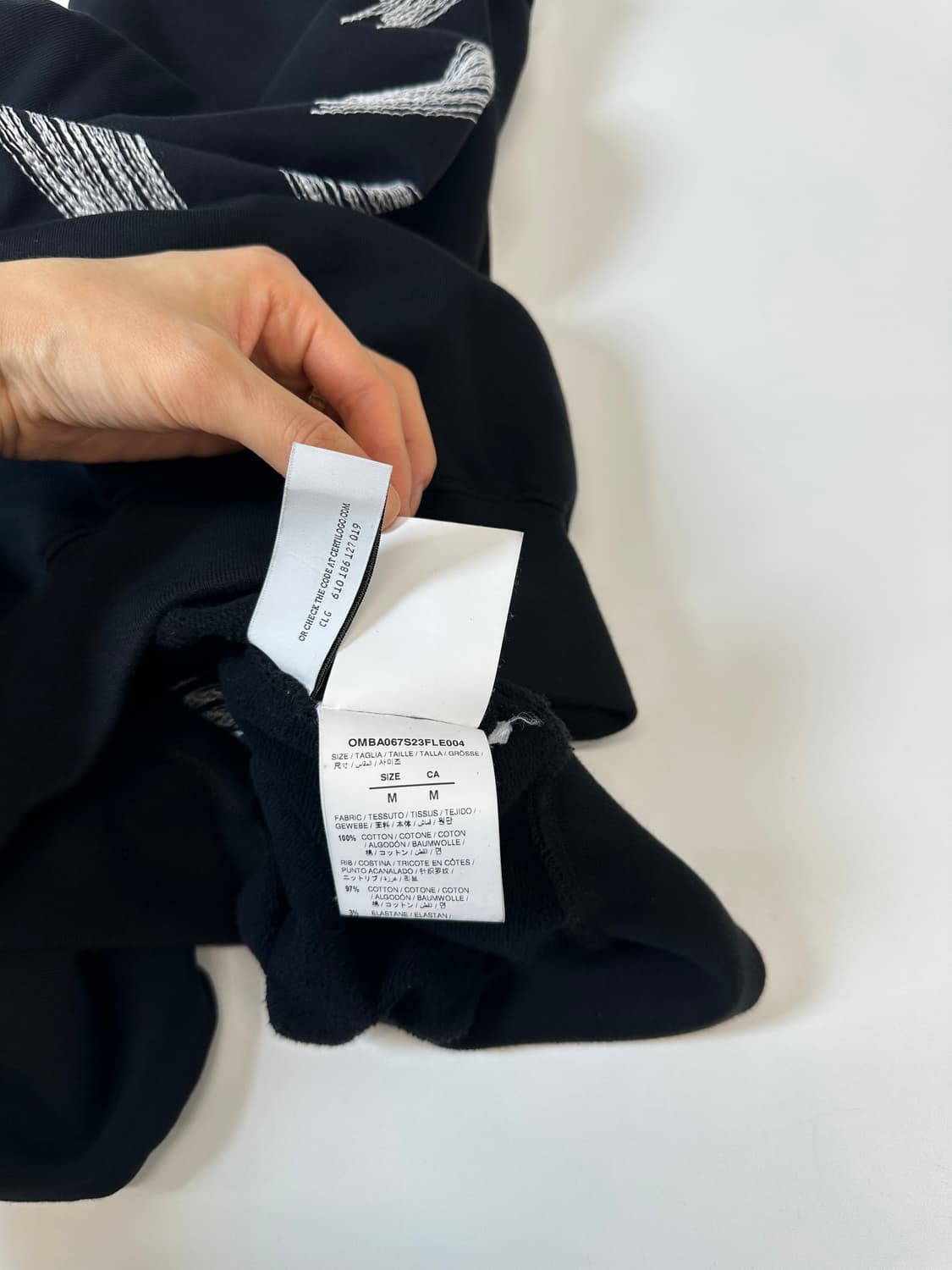 오프화이트 스트라이프 디아스 스웻셔츠 M 상품이미지7