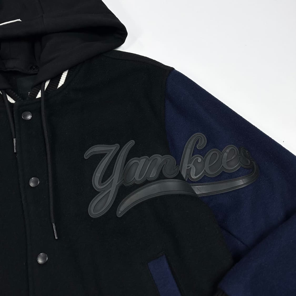 MLB 뉴욕양키스 모직 블랙 바시티 자켓 (S 여성추천) 상품이미지4