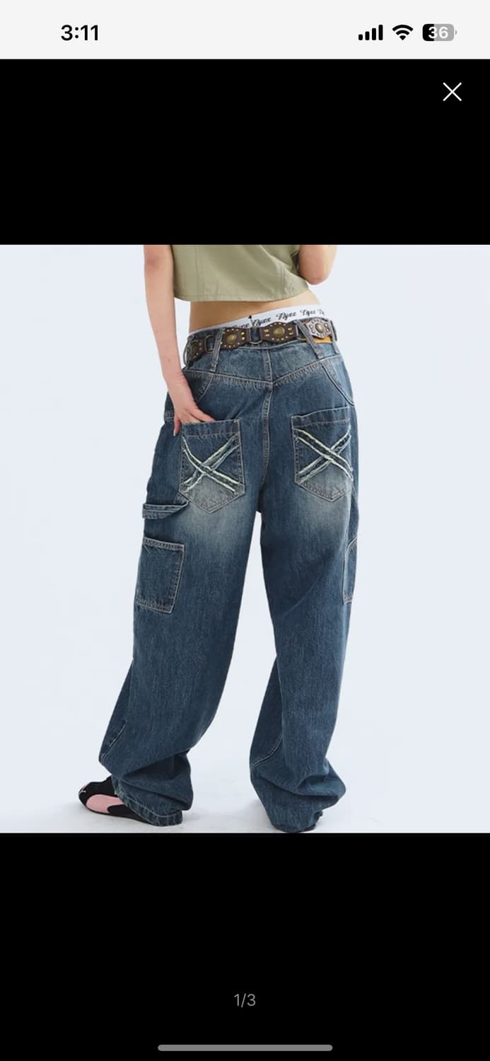 엔와이엑스엑스 SLUB DENIM CARPENTER PANTS WASHE 상품이미지3