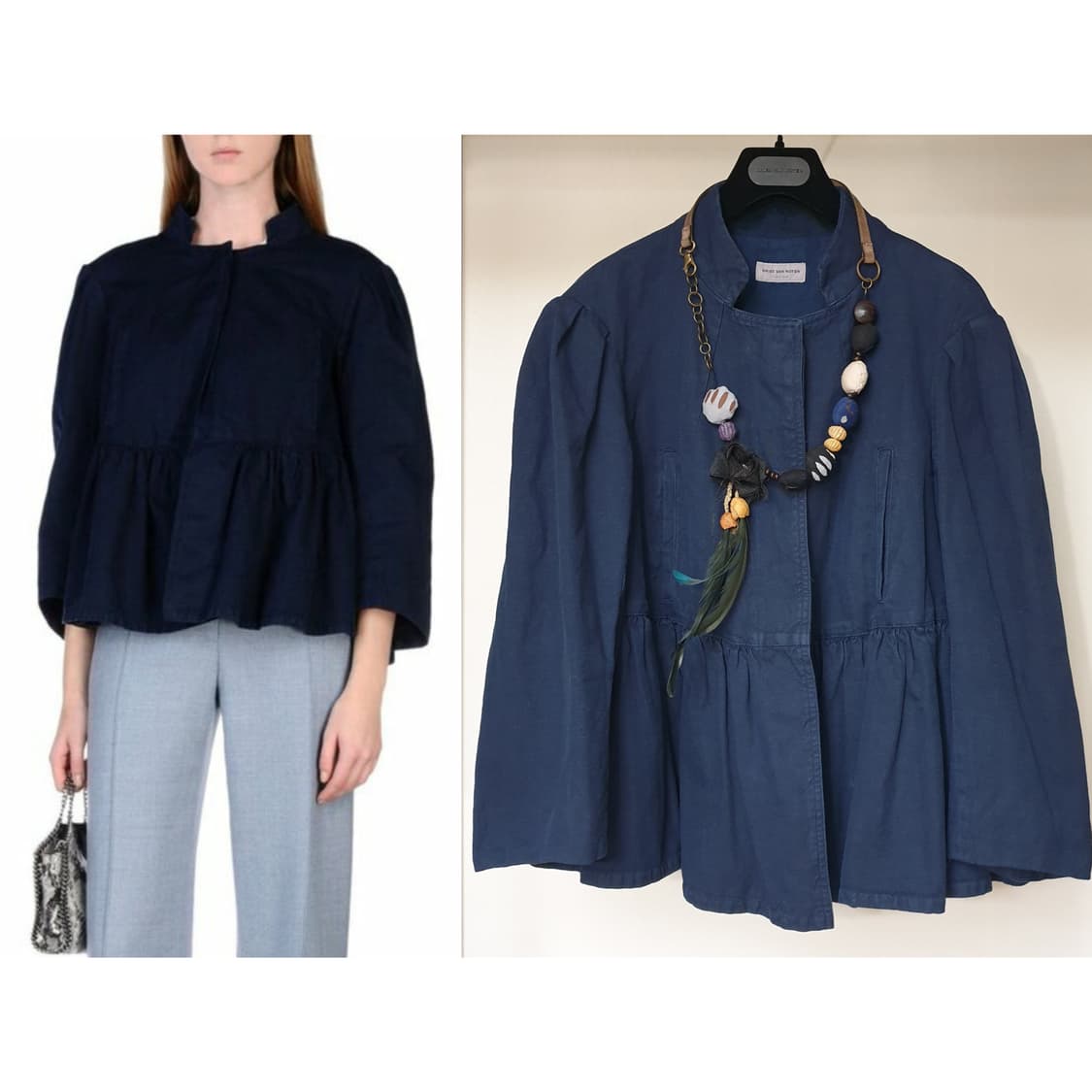 명품 DRIES VAN NOTEN 드리스반노튼 페플럼 블레이저 자켓 상품이미지1