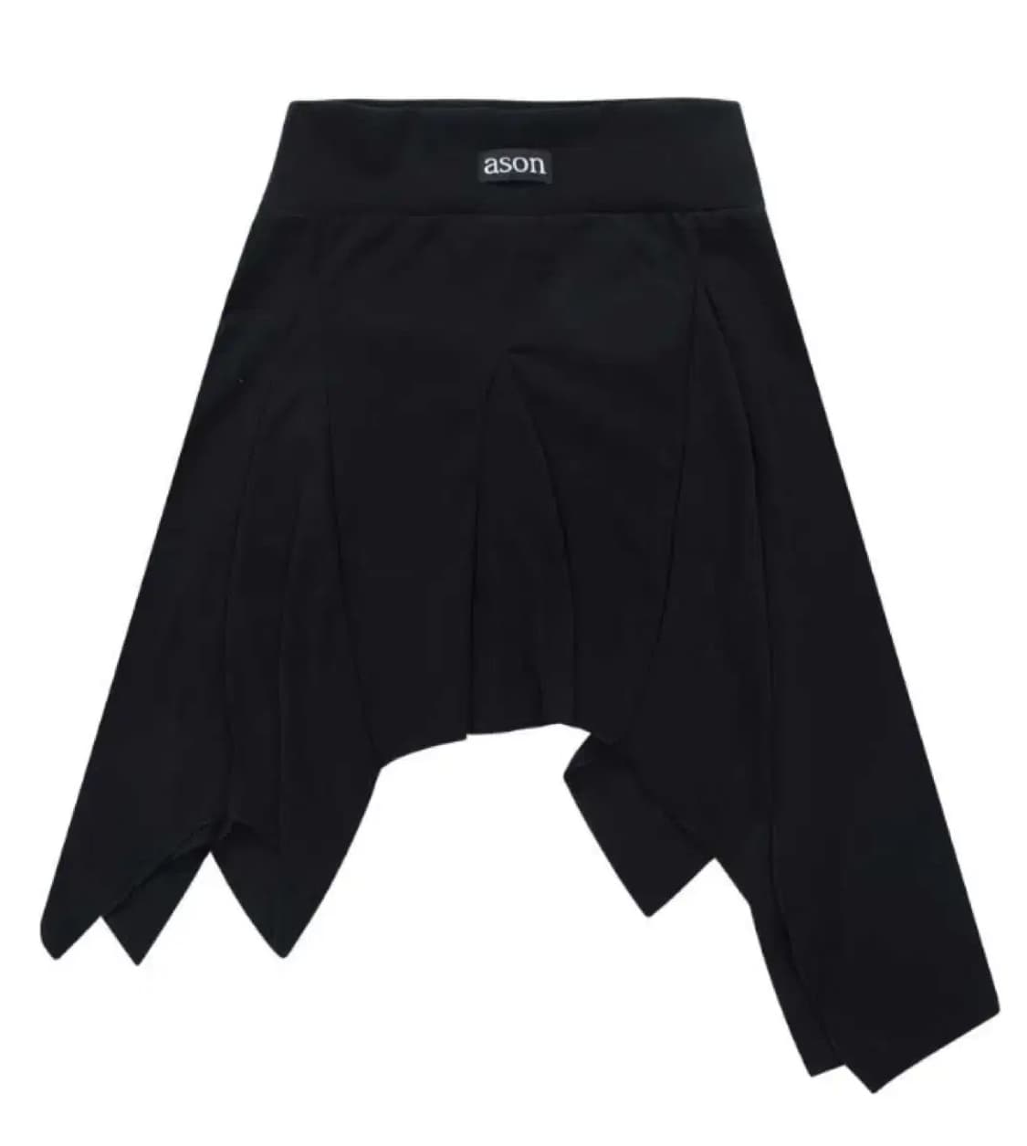 애즈온 댄 언발란스 스커트 블랙 상품이미지1