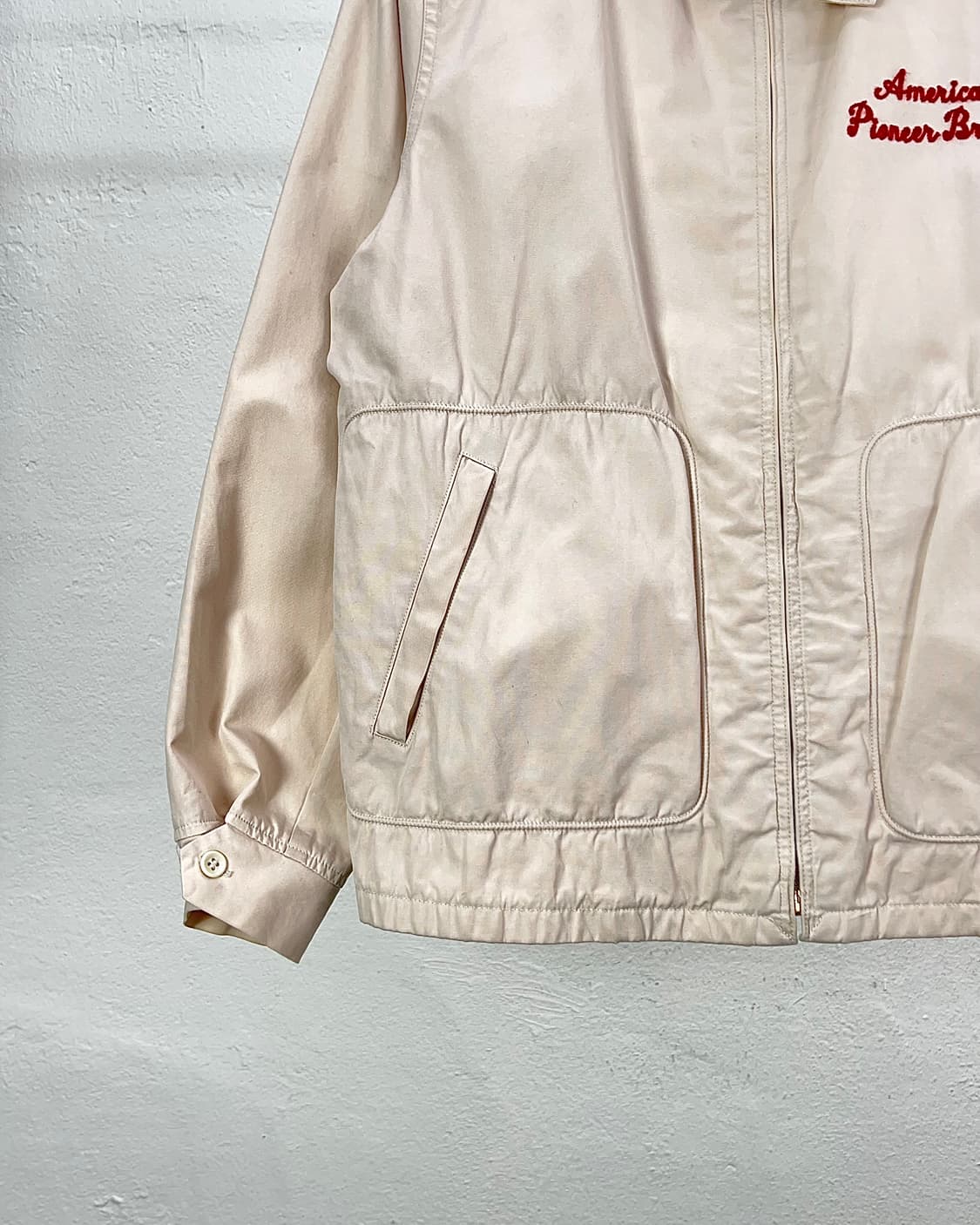 인디언 모터사이클 아이보리 스테퍼 로고 워크 자켓 상품이미지5