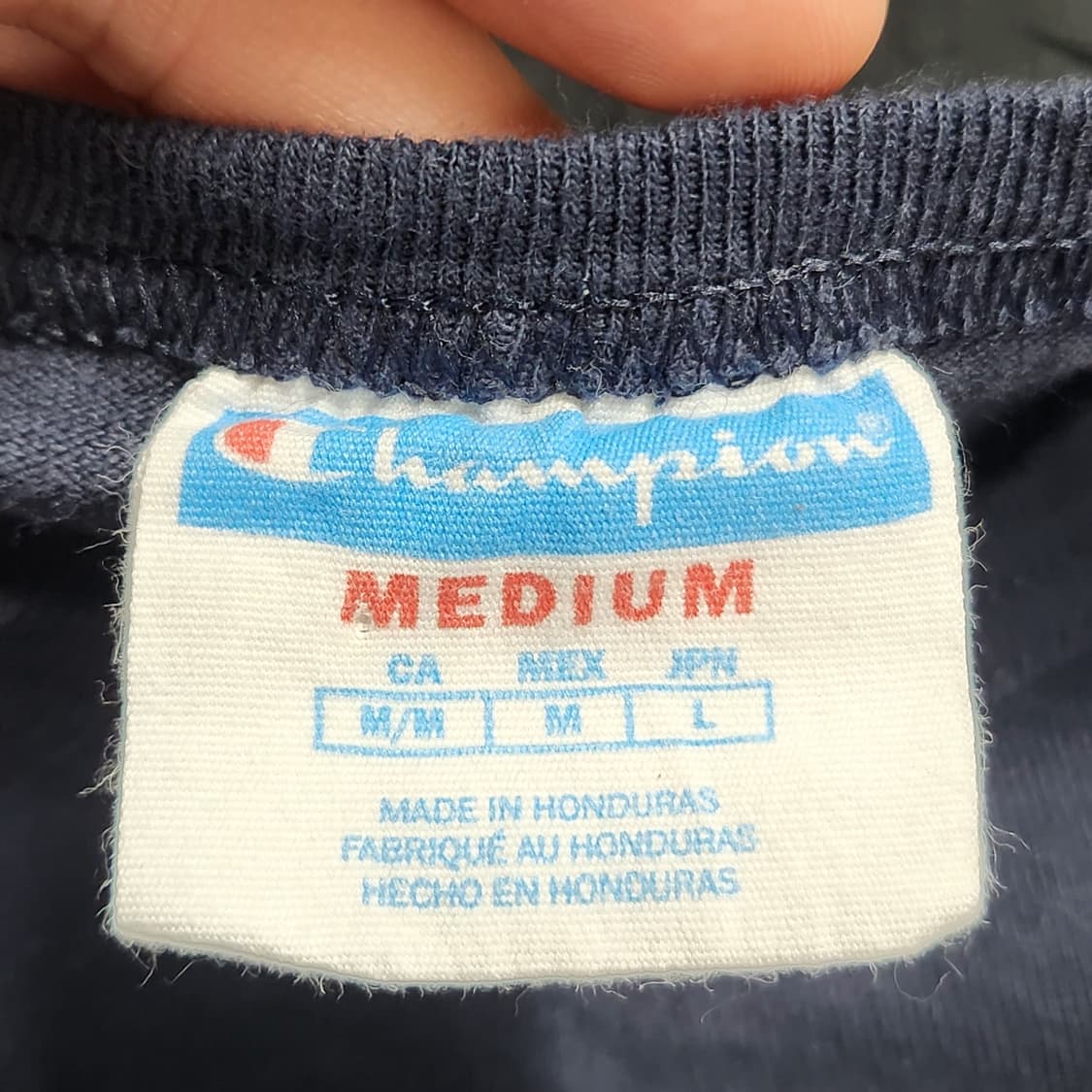 90s champion 빅 스티치 반팔 티셔츠 M 상품이미지4