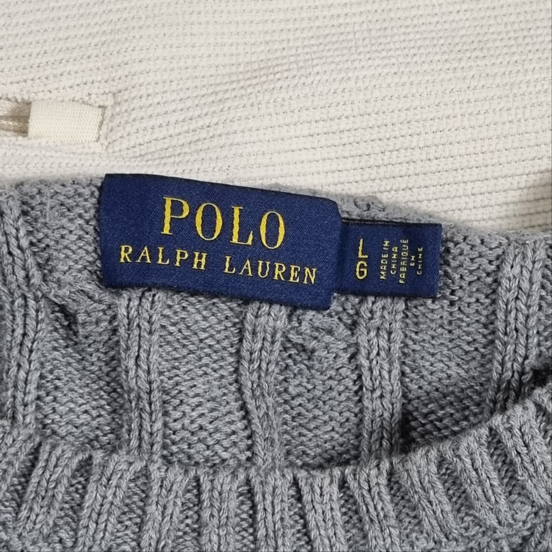 ( L ) 폴로 랄프로렌 케이블 니트 그레이 상품이미지4