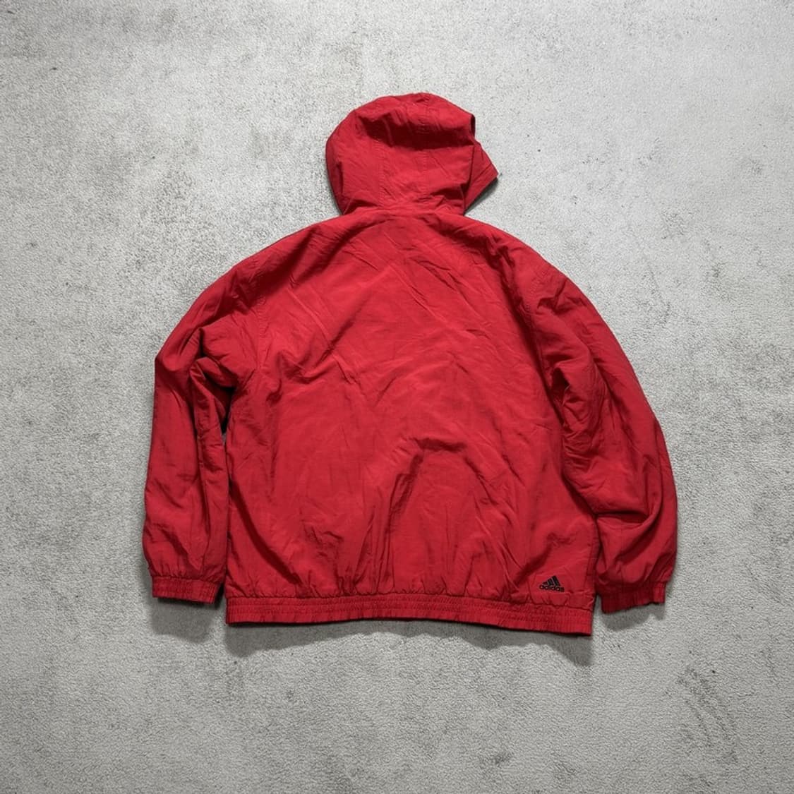 아디다스 90S 올드스쿨 레드 누빔 후드 점퍼 105 상품이미지3