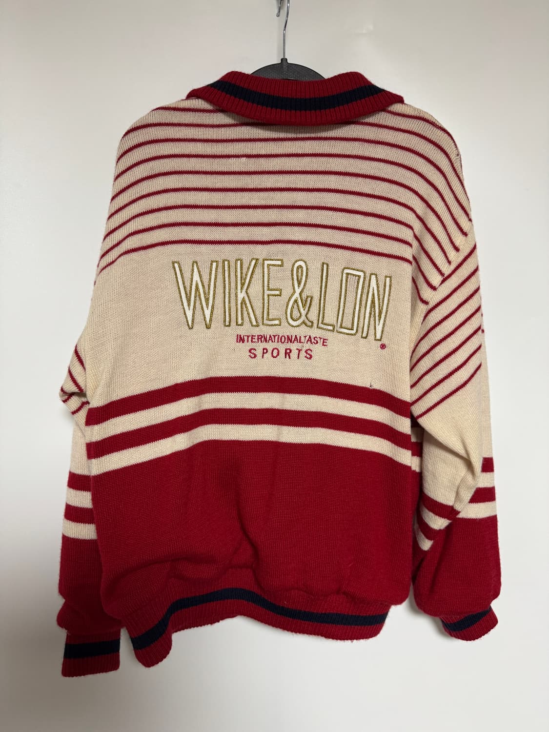 미국감성 Wike&Lon 아이스하키 니트 집업 105 상품이미지7