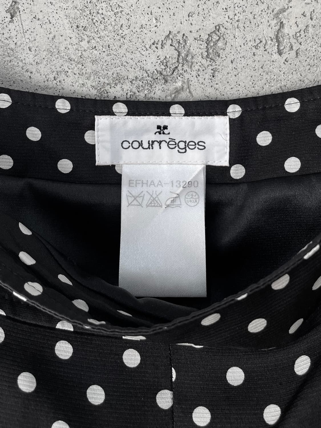 00s Courreges 꾸레쥬 도트 스커트 상품이미지10