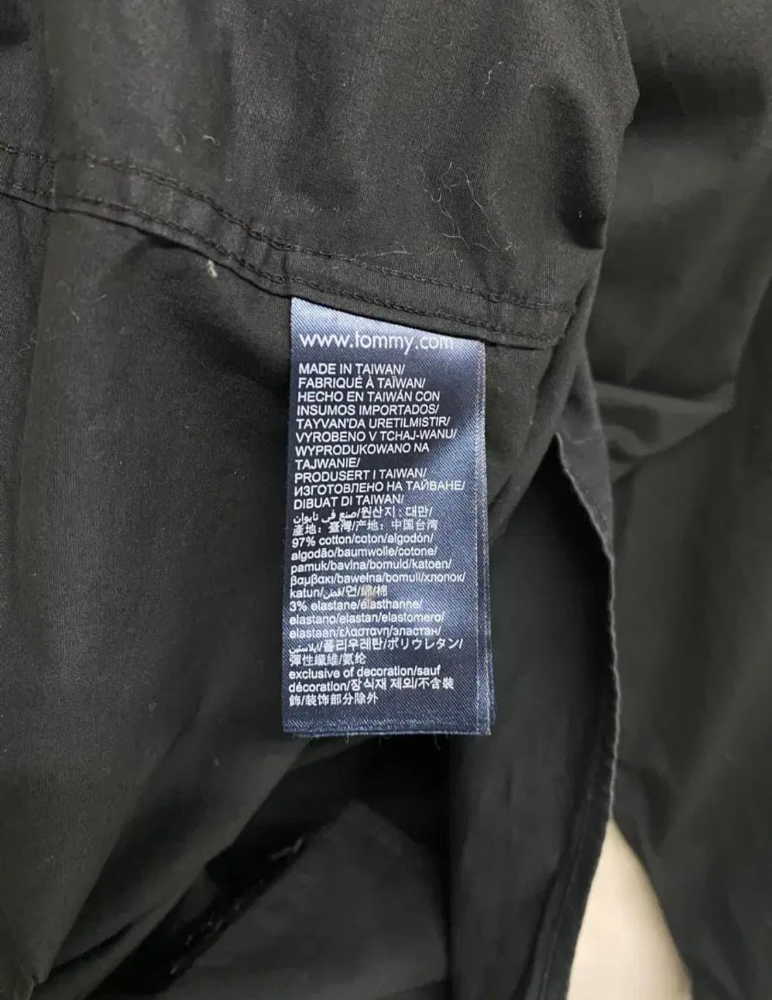 타미힐피거 슬림핏 블랙 셔츠 L 상품이미지5