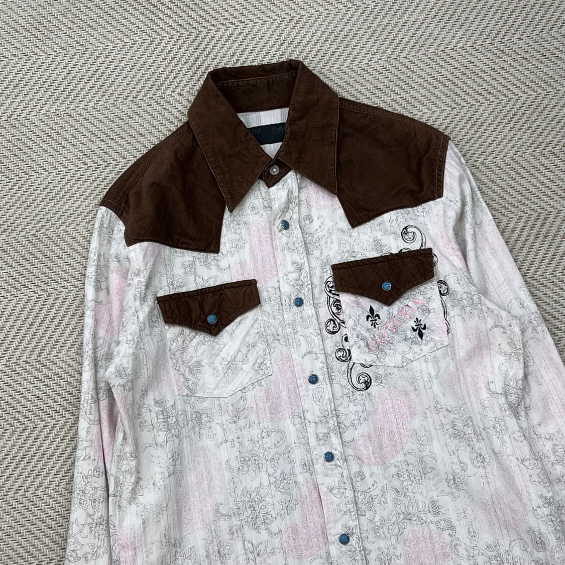 갓챠 코듀로이 칼라 웨스턴셔츠 r2318 상품이미지3