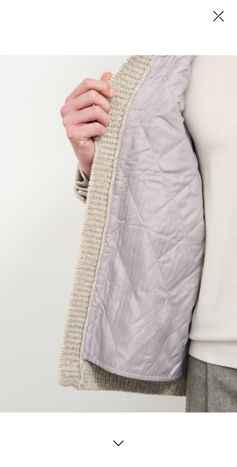 타임옴므 24FW 울 블렌드 플랩 칼라 니트 자켓 가디건 상품이미지5