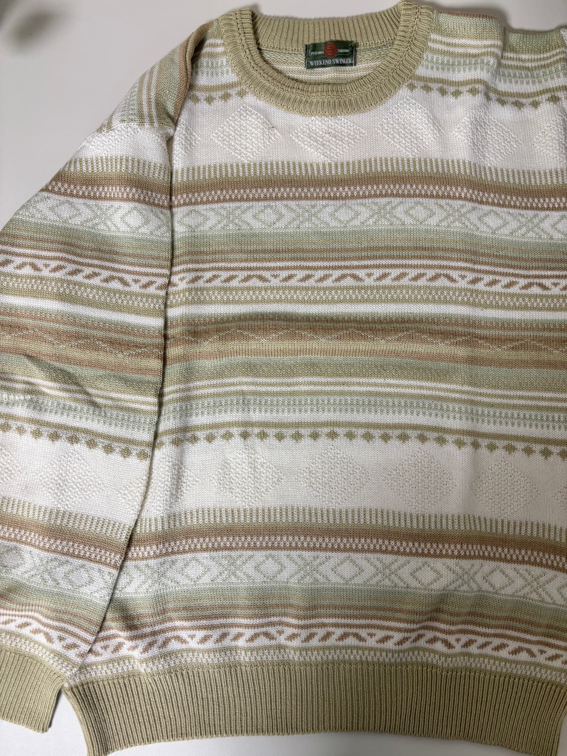 일본 빈티지 패턴 니트 상품이미지1