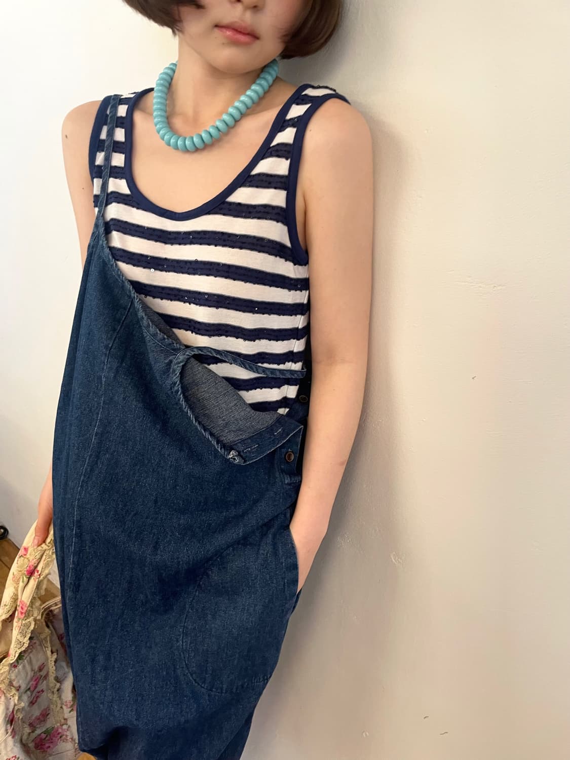 stripe sleeveless 상품이미지1