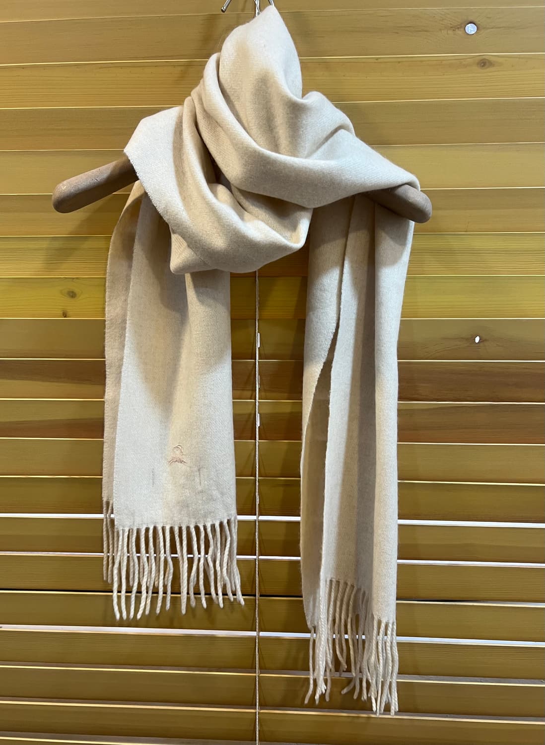 고비 GOBI 크림베이지 캐시미어100 머플러 목도리 상품이미지2