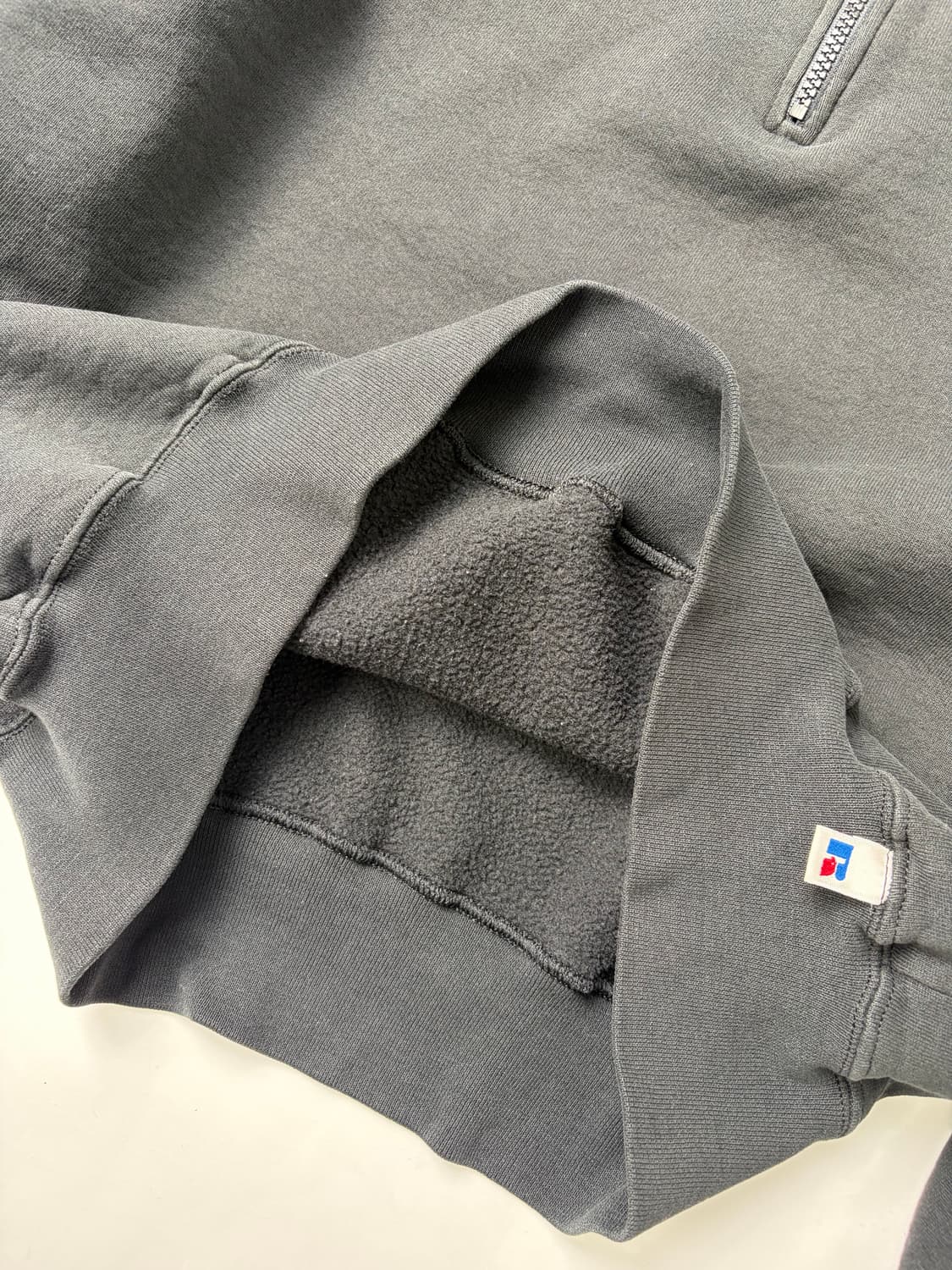 90s Russell Quarter Zip Sweatshirt (blac 상품이미지8