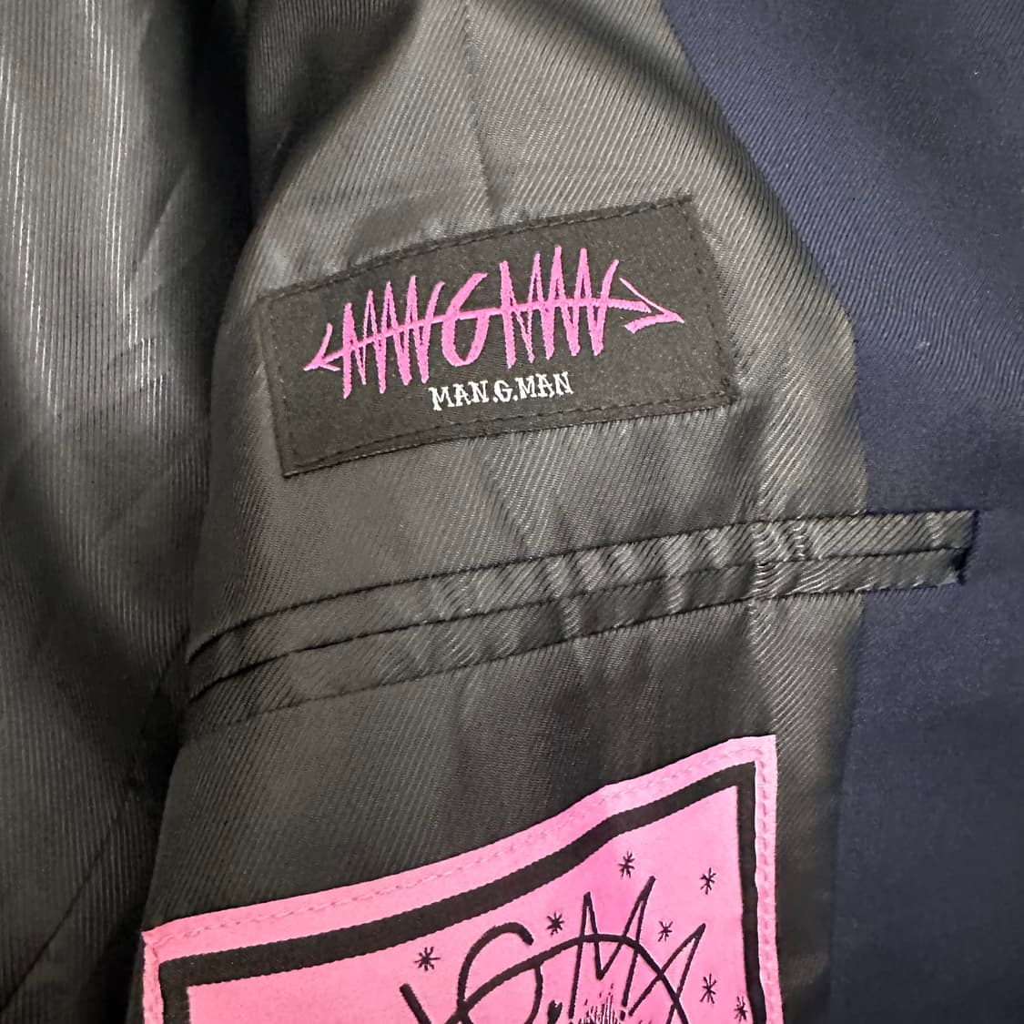 그라피스트 만지 man.g 스켈레톤 자켓 네이비 F 상품이미지9