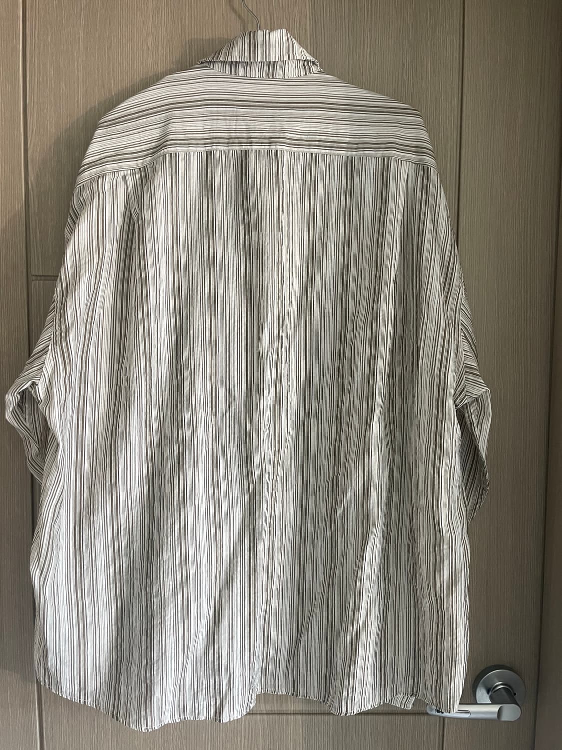 partimento 브라운 스트라이프 여름 셔츠 상품이미지4