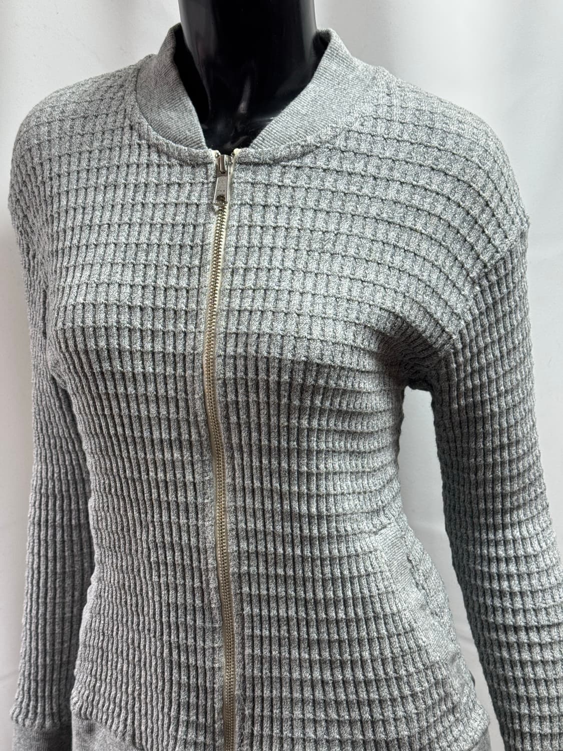 out of sight 슬림 와플 집업 상품이미지2