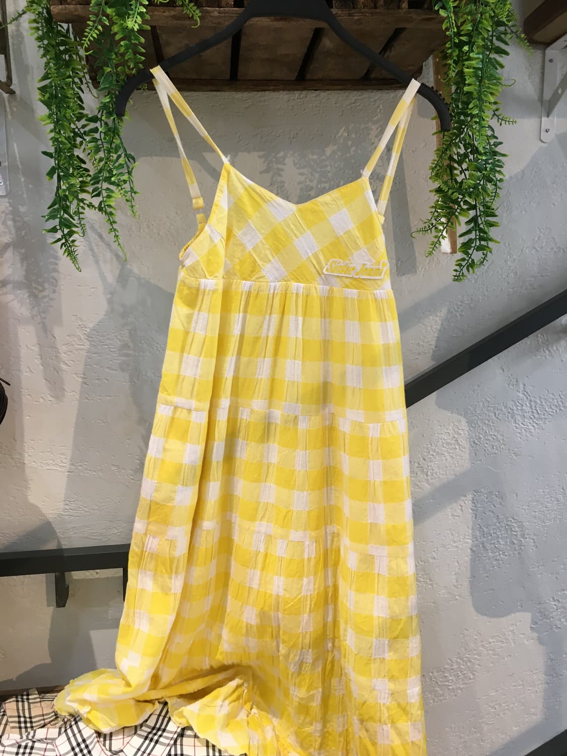 빈티지 캔디걸 핑크 옐로우 체크 코디세트 상품이미지5