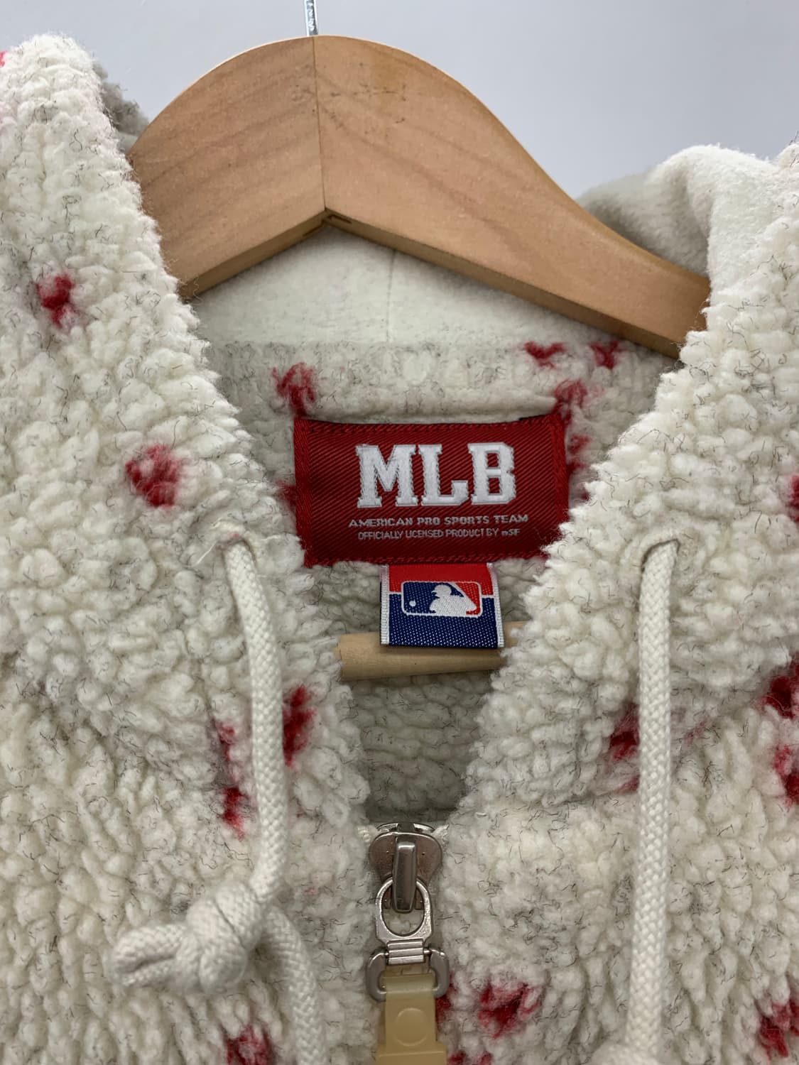 Mlb 노르딕 뽀글이 후드집업 상품이미지5