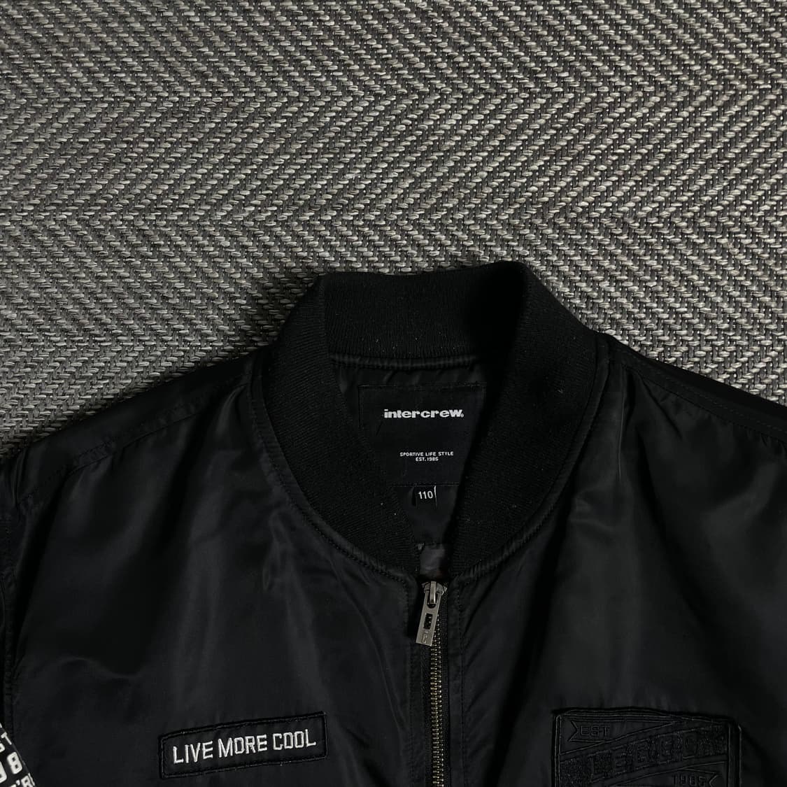 인터크루 패치워크 박시핏 MA-1 항공 점퍼 y 4936 상품이미지4