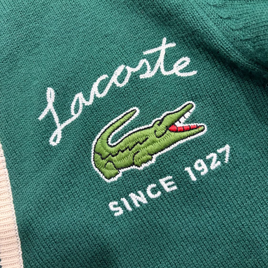 [95] 라코스테 그린 울 니트 가디건 C261 상품이미지4