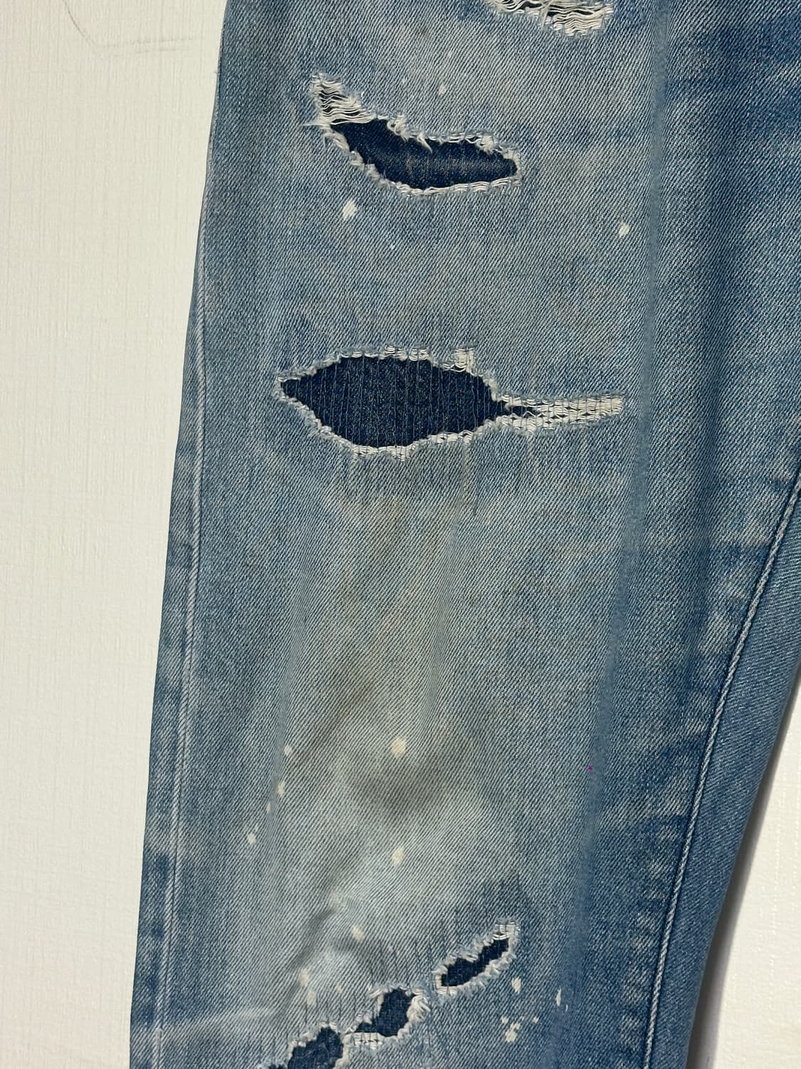 마르셀로 불론 패치워크 워시드 데님팬츠/33" 빈티지데님 상품이미지8