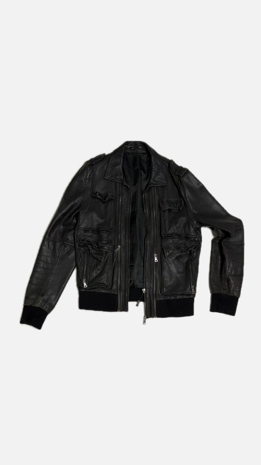 레더 봄버 자켓 상품이미지1